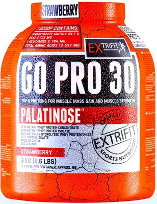 Extrifit Go Pro 30 3000g doza - jahoda