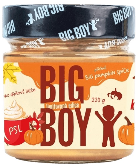 BIG BOY® BIG Pumpkin spice - Arašídový krém s příchutí dýňového koření 220g