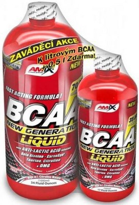 Amix Nutrition Amix BCAA New Generation 1000ml + 500ml ZDARMA - citron