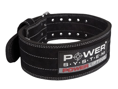 POWER SYSTEM Fitness opasek POWERLIFTING 3800 černý - L