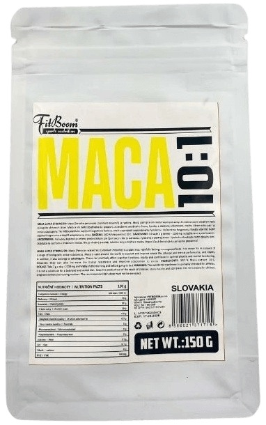 FitBoom Maca Peruánská 10:1 - 150 g