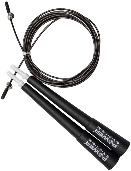 Power System Švihadlo CROSSFIT JUMP ROPE - černá