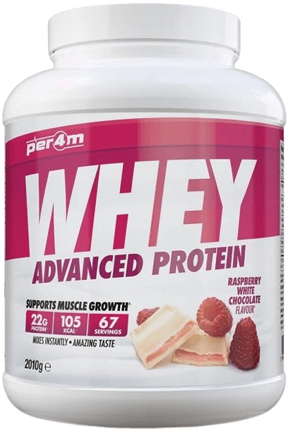 Per4m Whey Protein 2010 g - malina/ bílá čokoláda