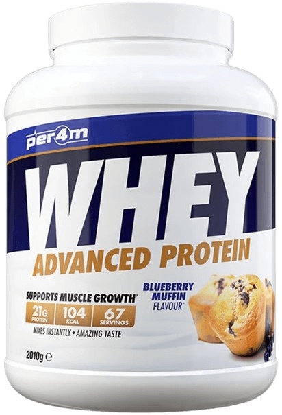 Per4m Whey Protein 2010 g - borůvkový muffin