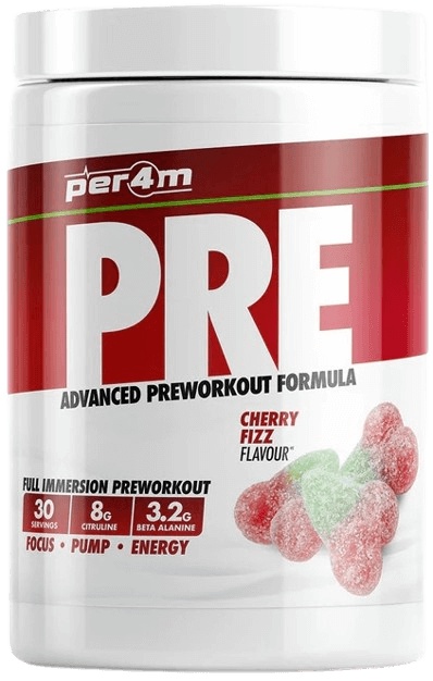 Per4m Pre Workout Stim 570 g - třešeň