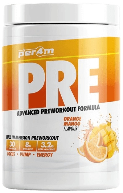 Per4m Pre Workout Stim 570 g - pomeranč/mango