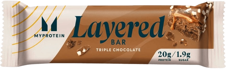 MyProtein 6 Layer Bar - šestivrstvá proteinová tyčinka 60 g Příchuť: Trojitá čokoláda