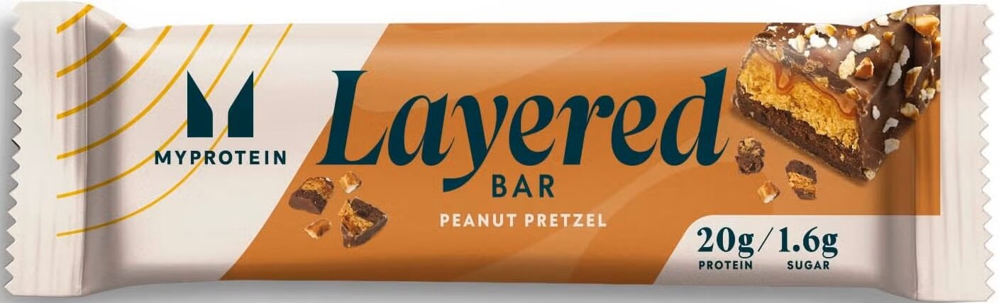 MyProtein 6 Layer Bar - šestivrstvá proteinová tyčinka 60 g Příchuť: Chocolate Peanut Pretzel
