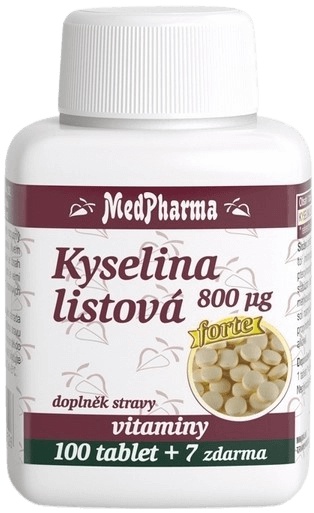 MedPharma Kyselina listová 800 µg 107 tablet