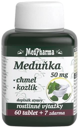 MedPharma Meduňka + Chmel + Kozlík 67 tablet
