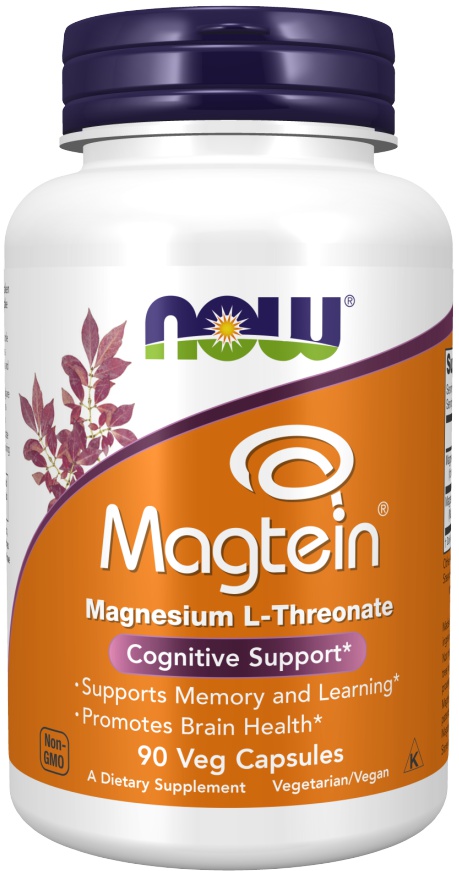 NOW Foods Magtein Magnesium-hořčík L-threonát 90 kapslí
