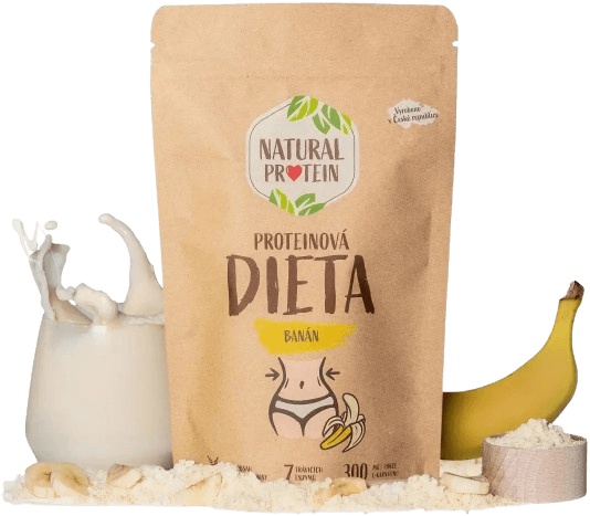 Natural Protein Proteinová dieta 350 g - banán
