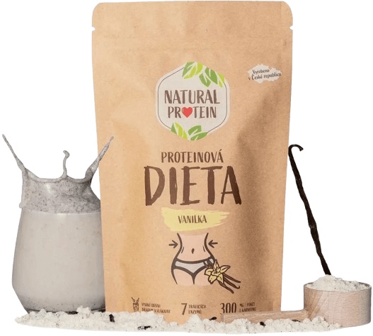 Natural Protein Proteinová dieta 350 g - vanilka