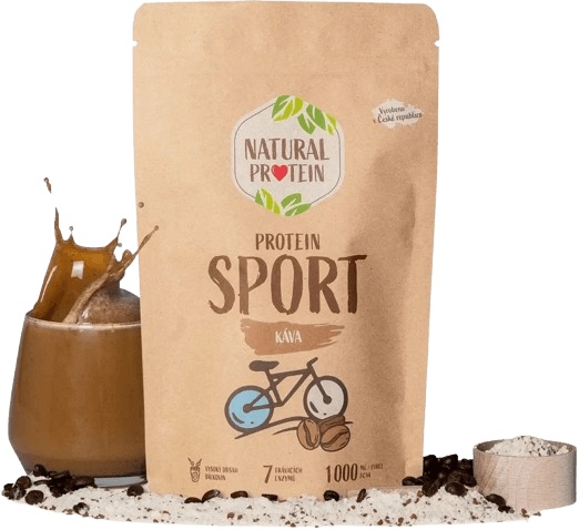 Natural Protein Sport 350 g - káva