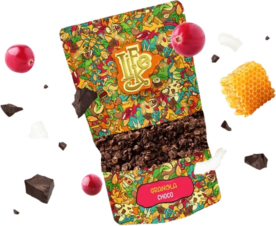 LifeLike Granola Choco, Pečené musli s čokoládou, 400 g
