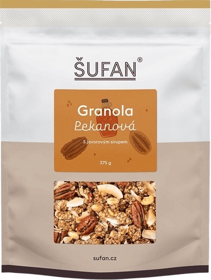 Šufan Granola 375 g - pekanová s javorovým sirupem