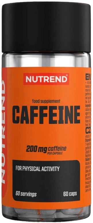 Nutrend Caffeine Caps, Kofein, 60 kapslí