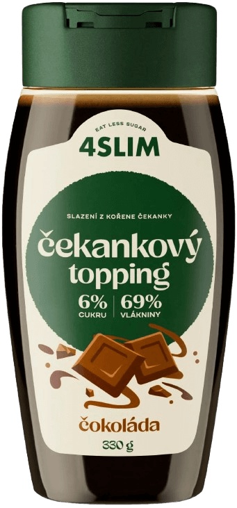 4Slim Čekankový topping 330 g - čokoláda