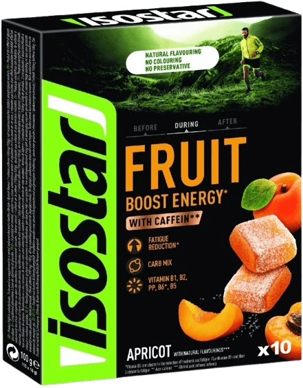 ISOSTAR Energy Fruit Boost, box, 10x10g meruňka