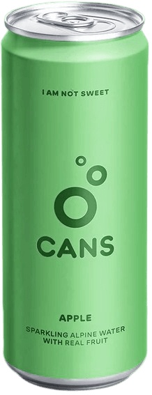 Cans jemně perlivá alpská voda 330 ml - jablko/ bezový květ