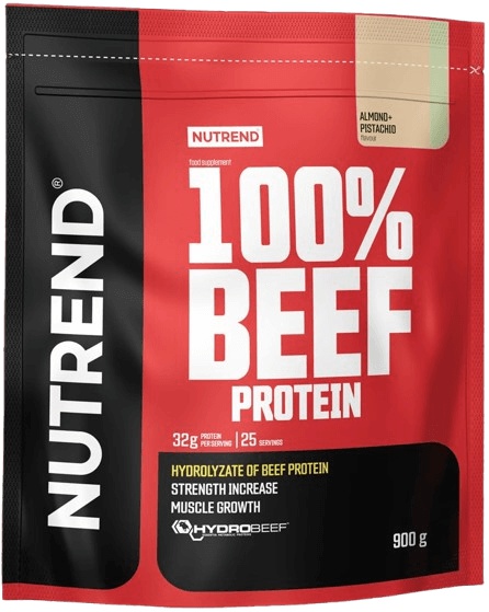 Nutrend 100% Beef Protein 900g - čokoláda/lískový ořech