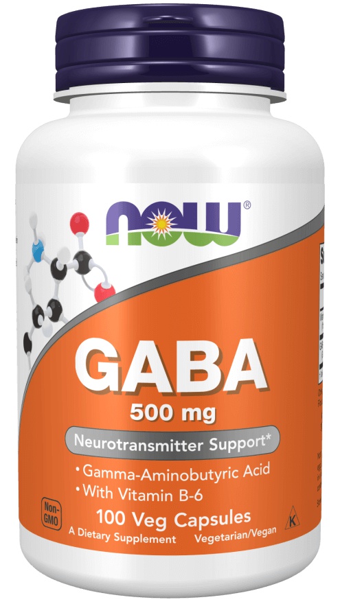 Now Foods Gaba 500 mg 200 rostlinných kapslí