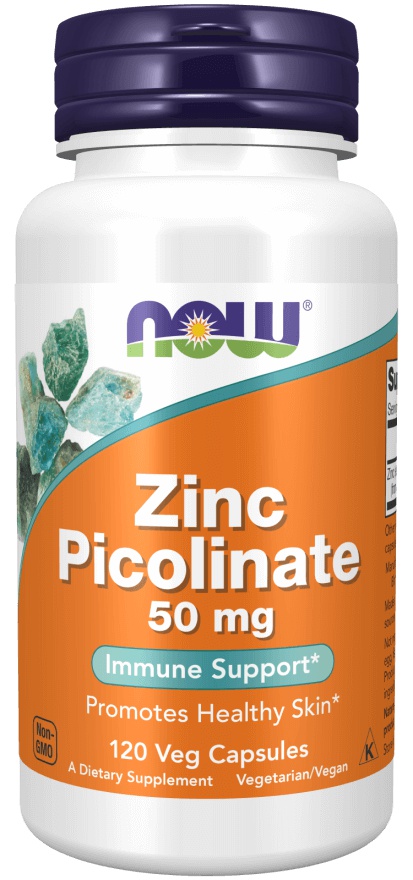 Now Foods Zinc Picolinate 50 mg 60 kapslí