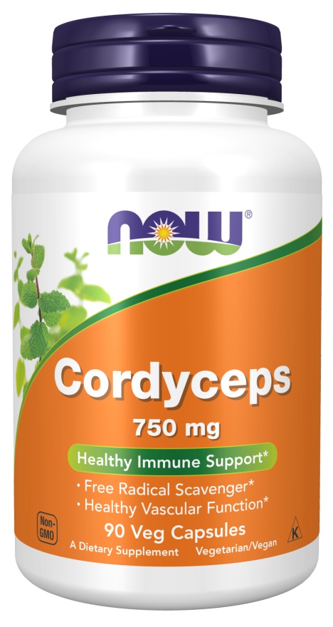 Now Foods Cordyceps 750 mg 90 kapslí