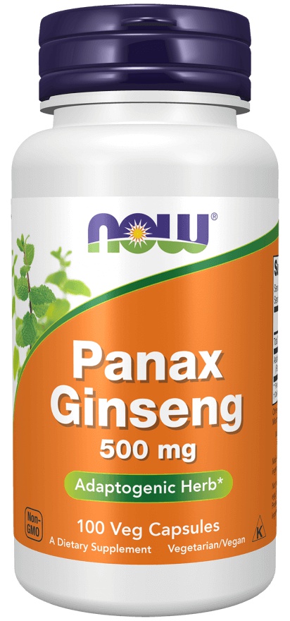 Now Foods Panax Ginseng (ženšen pravý) 500 mg 100 kapslí