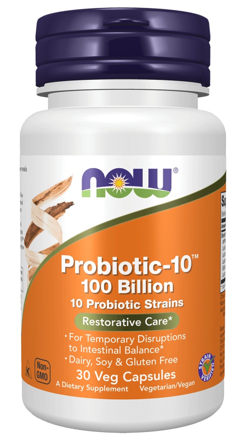 Now Foods Probiotic-10 100 Billion 30 kapslí