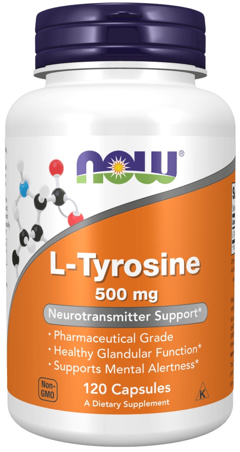 Now Foods L-Tyrosine 500 mg 120 kapslí