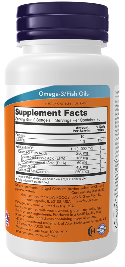 Now Foods Krill Oil Neptune 500 mg 60 kapslí