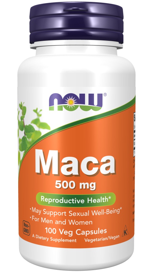 Now Foods Maca 500 mg 250 rostlinných kapslí