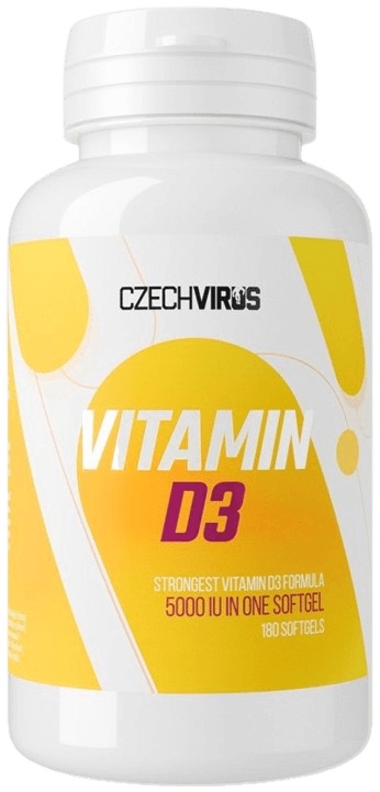 Czech Virus Vitamin D3 180 kapslí