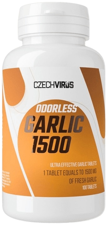 Czech Virus Odorless Garlic 1500 mg 100 tablet