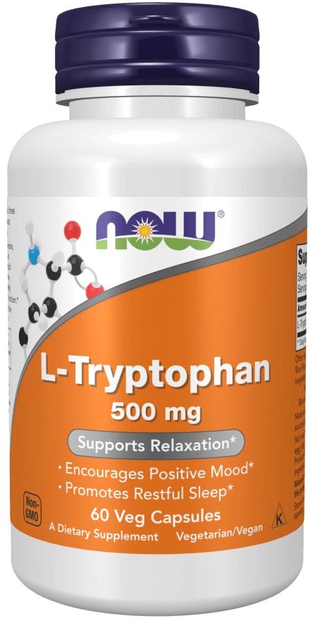 Now Foods L-Tryptophan 500 mg 60 kapslí
