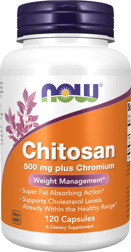 Now Foods Chitosan Plus 500 mg 120 kapslí