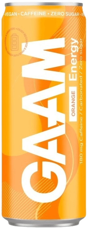 GAAM Energetický Nápoj 330 ml - pomeranč