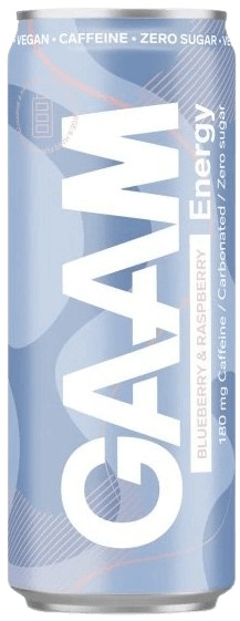 GAAM Energetický Nápoj 330 ml - borůvka/ malina