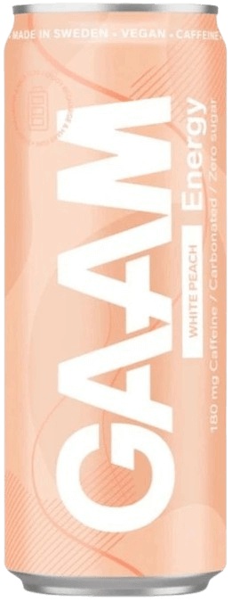 GAAM Energetický Nápoj 330 ml - bílá broskev