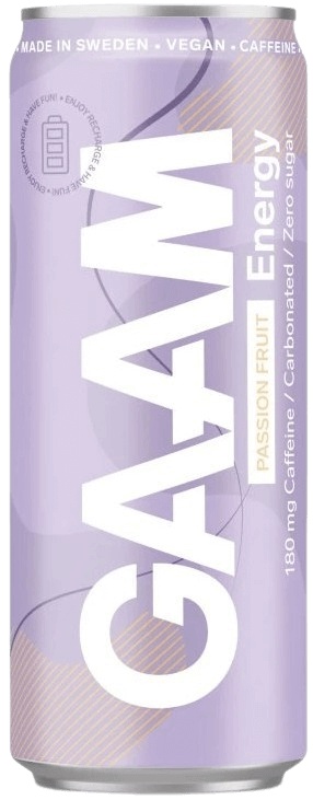 GAAM Energetický Nápoj 330 ml - marakuja