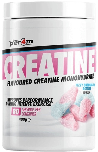 Per4m Creatine Monohydrate 400 g - šumivé žvýkačkové láhve