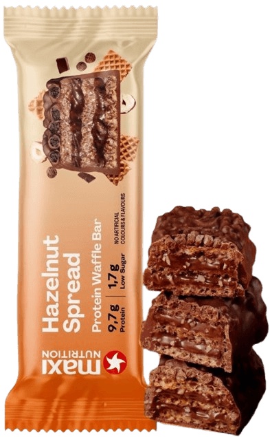 Maxi Nutrition Waffle protein bar 39 g - oříšková pomazánka