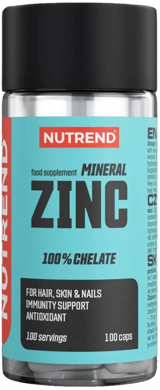 Nutrend Zinek 100% Chelate, 100 kapslí