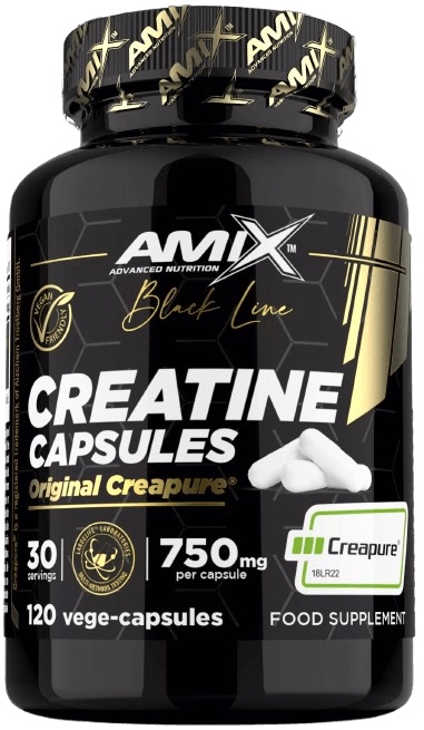 Amix Black Line Creatine Creapure - 120 kapslí