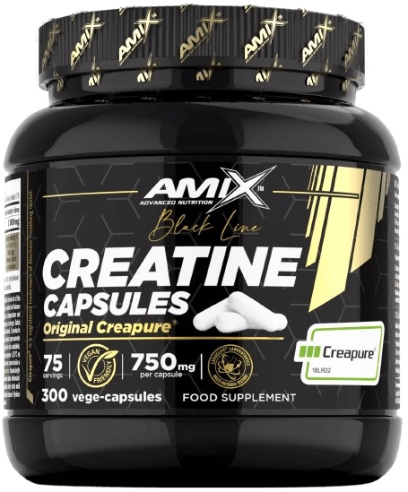 Amix Black Line Creatine Creapure - 300 kapslí