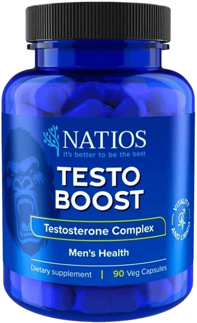 Natios TestoBoost Komplex 11 složek 90 veganských kapslí