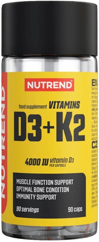 Nutrend Vitamins D3 + K2 90 kapslí