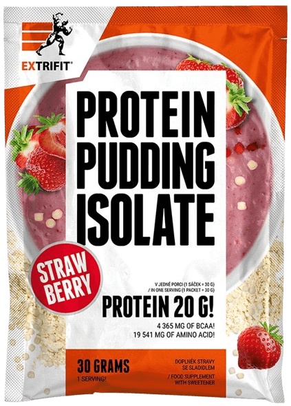Extrifit Protein Pudding Isolate 30 g - jahoda