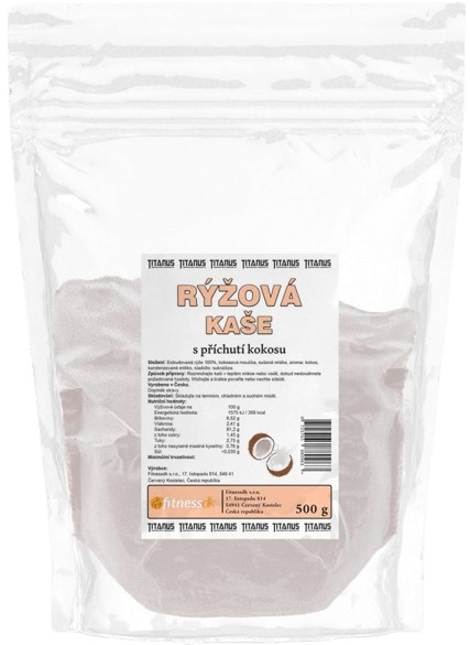 Titánus Rýžová kaše 500 g - kokos